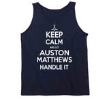 Auston Matthews Keep Calm Toronto Hockey Fan T Shirt - theSixTshirts