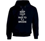 T.J. Brodie Keep Calm Pass To Toronto Hockey Fan T Shirt
