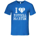 Russell Martin I Heart Toronto Baseball Fan T Shirt