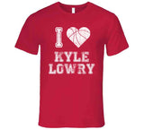 Kyle Lowry I Heart Toronto Basketball Fan T Shirt - theSixTshirts