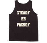 Fred VanVleet Steady Freddy Distressed Toronto Basketball T Shirt - theSixTshirts
