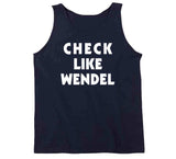 Wendel Clark Check Like Wendel Toronto Hockey Fan T Shirt