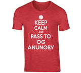 OG Anunoby Keep Calm Pass Toronto Basketball Fan T Shirt - theSixTshirts