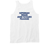 John Tavares Superman Pajamas Toronto Hockey Fan Distressed T Shirt