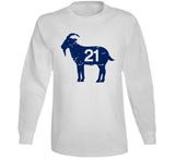 Borje Salming 21 Goat Distressed Toronto Hockey Fan T Shirt - theSixTshirts