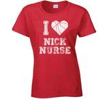 Nick Nurse I Heart Toronto Basketball Fan T Shirt - theSixTshirts