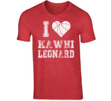 Kawhi Leonard I Heart Toronto Basketball Fan T Shirt - theSixTshirts