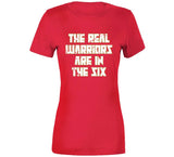 Real Warriors Are In The Six Toronto Basketball Fan Distressed V2 T Shirt